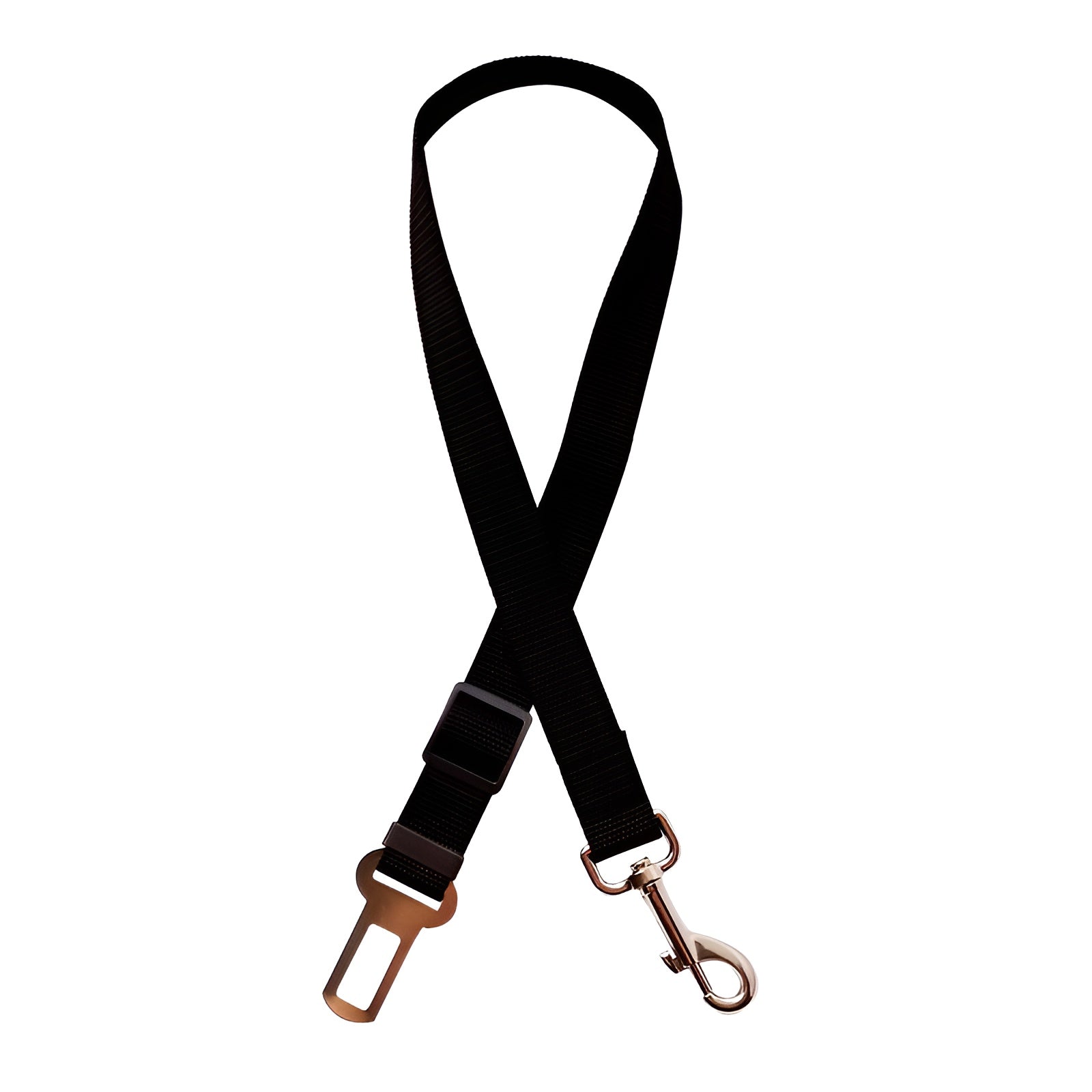 adjustable nylon dog seat belt for cars with secure buckle system