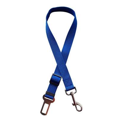 secure dog car seat belt with tangle free nylon strap and swivel clip