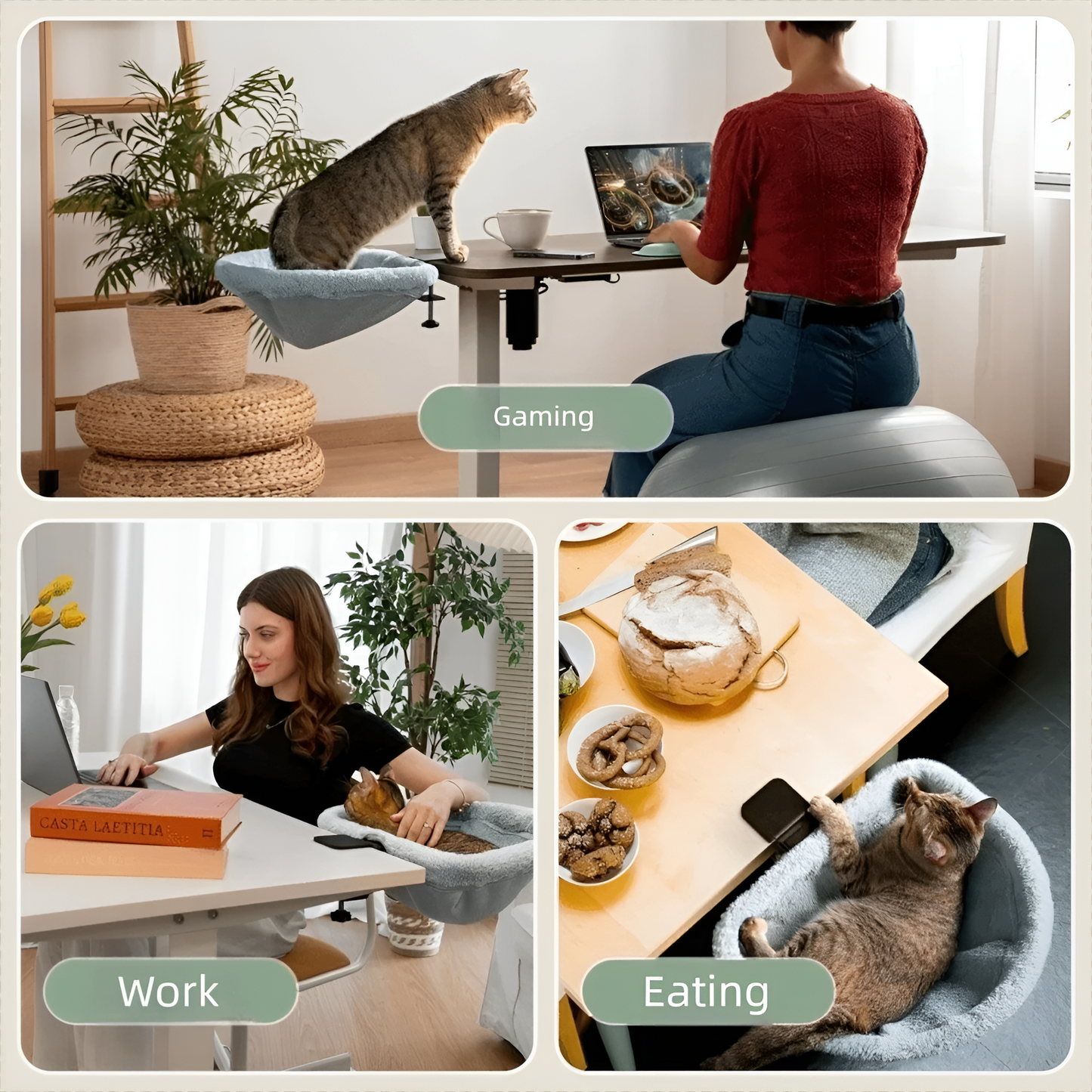 Clip-On Desk Cat Hammock