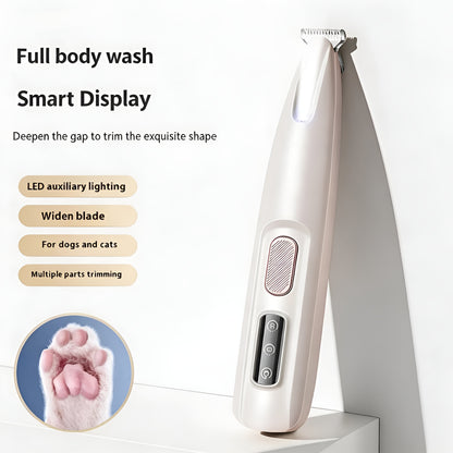Advanced dog hair clipper featuring a clear LED battery display and status indicator, dog clipper​,hair clippers for dog, trimmer dog hair​, dog grooming hair trimmer​, dog hair trimmer, dog shavers clippers, pet hair clippers, dog clippers, cordless hair clippers for dogs, dog cutting clippers, dog grooming clippers, dog grooming clippers professional​, dog trimmer, grooming dog clippers, hair clippers dogs​, hair clippers for dogs.