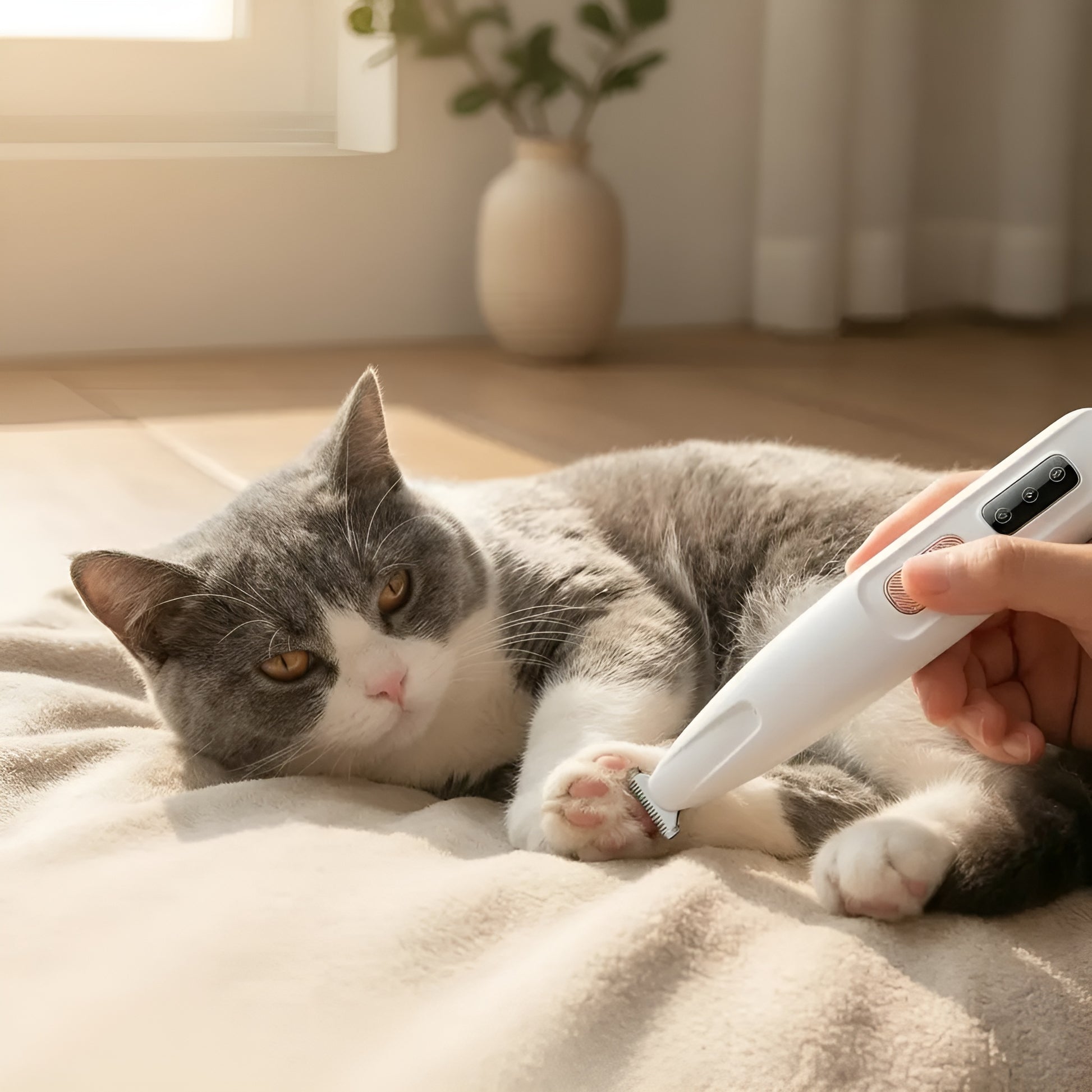 Modern pet paw trimmer with LED display for battery status and speed control, dog clipper​,hair clippers for dog, trimmer dog hair​, dog grooming hair trimmer​, dog hair trimmer, dog shavers clippers, pet hair clippers, dog clippers, cordless hair clippers for dogs, dog cutting clippers, dog grooming clippers, dog grooming clippers professional​, dog trimmer, grooming dog clippers, hair clippers dogs​, hair clippers for dogs.