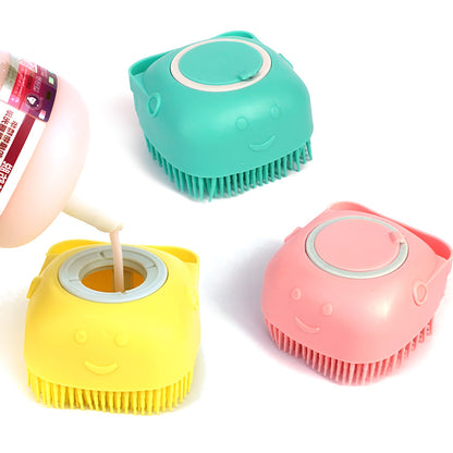 Gentle pet massage grooming comb made from high-quality food-grade silicone.
