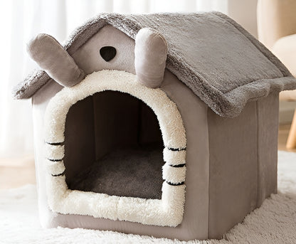 Portable indoor dog villa sleep bed with a stylish and functional design.