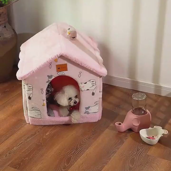 Modern design pet cave sofa bed that blends perfectly with home decor.