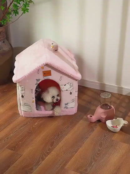 Modern design pet cave sofa bed that blends perfectly with home decor.
