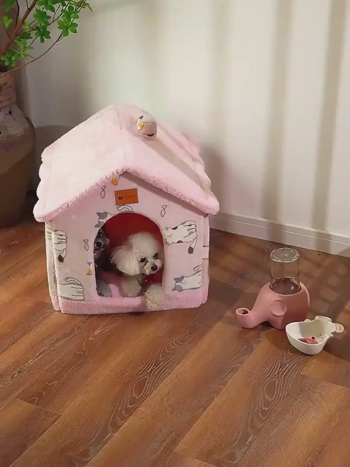 Modern design pet cave sofa bed that blends perfectly with home decor.