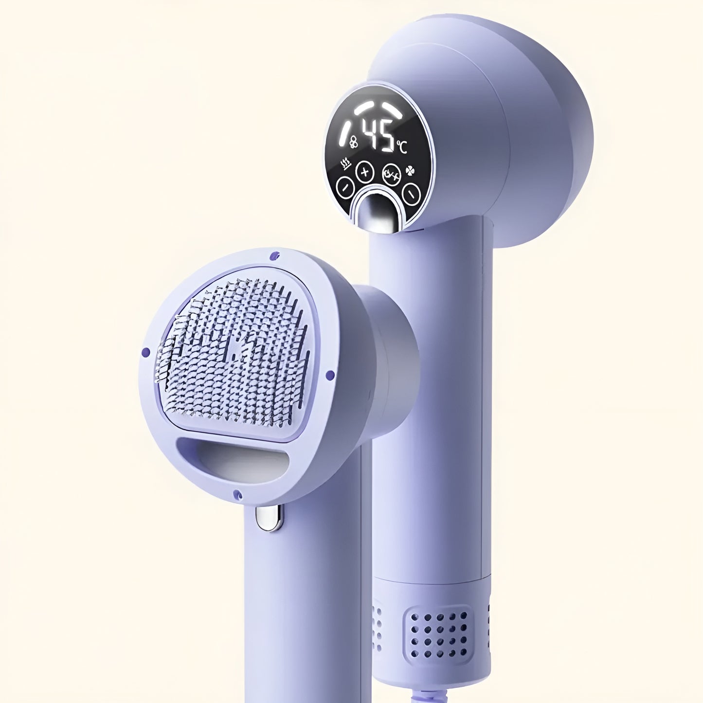 Professional-grade cat hair dryer brush for a smooth and fluffy coat finish.