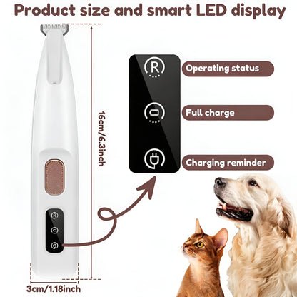 Safe LED light pet paw trimmer to prevent cuts while trimming sensitive paw areas, dog clipper​,hair clippers for dog, trimmer dog hair​, dog grooming hair trimmer​, dog hair trimmer, dog shavers clippers, pet hair clippers, dog clippers, cordless hair clippers for dogs, dog cutting clippers, dog grooming clippers, dog grooming clippers professional​, dog trimmer, grooming dog clippers, hair clippers dogs​, hair clippers for dogs.