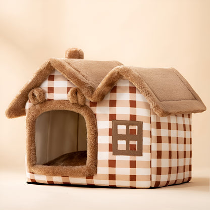 Fully washable winter pet nest house for a hygienic and fresh pet environment.