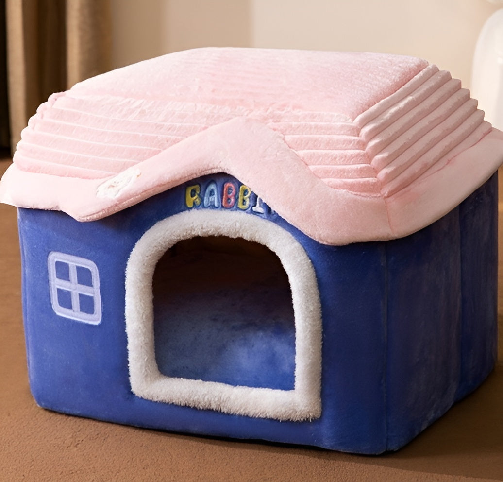 Winter warmth pet bed for small dogs ensuring deep and restful sleep.